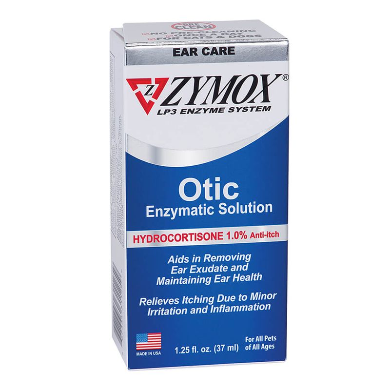 Zymox Otic with Hydrocortisone Lambert Vet Supply Dog, Cat, Horse