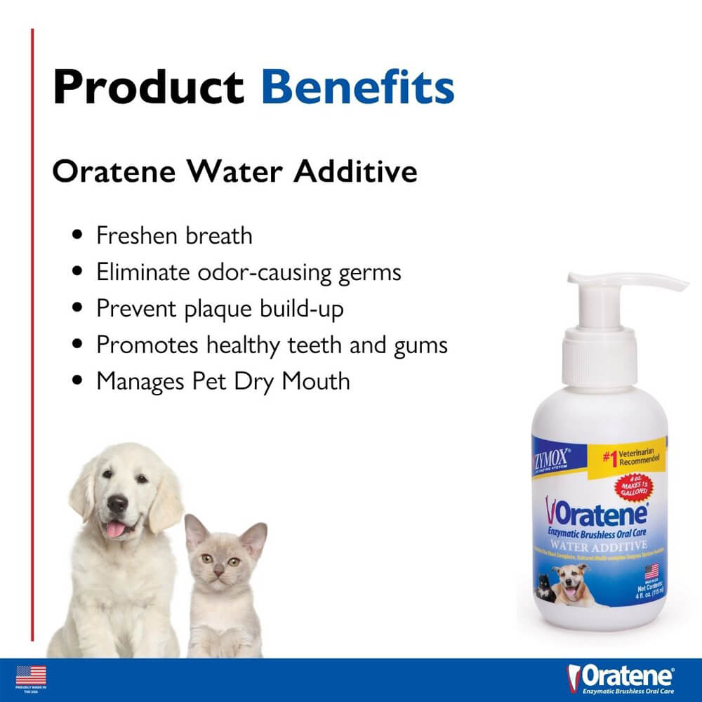 Zymox Oratene Water Additive Pet Dental Care Lambert Vet Supply Dog, Cat, Horse, Kennel