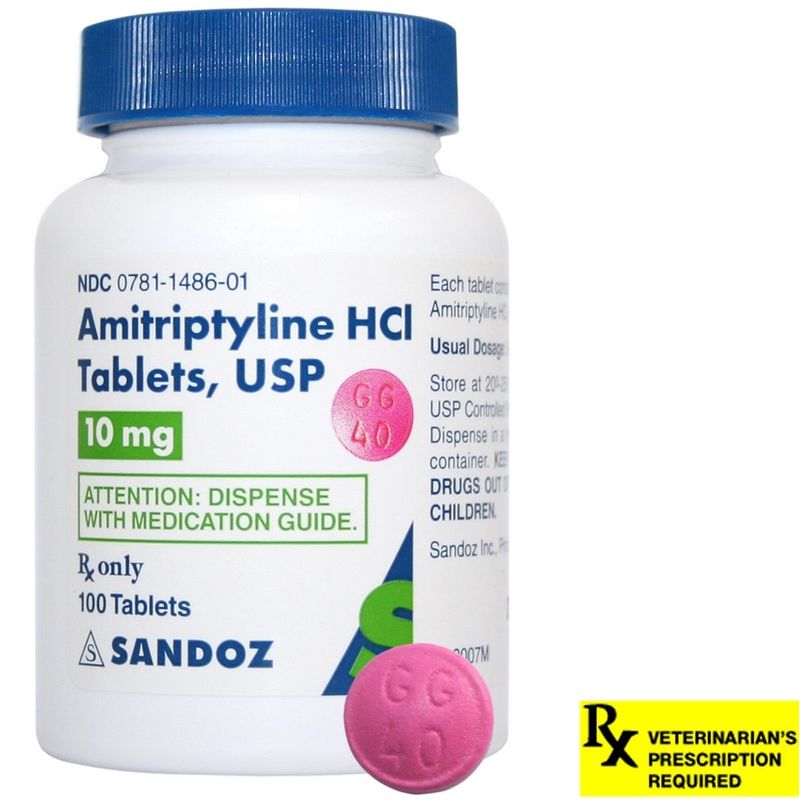 Amitriptyline HCL, Dog Antidepressant Lambert Vet Supply Dog, Cat