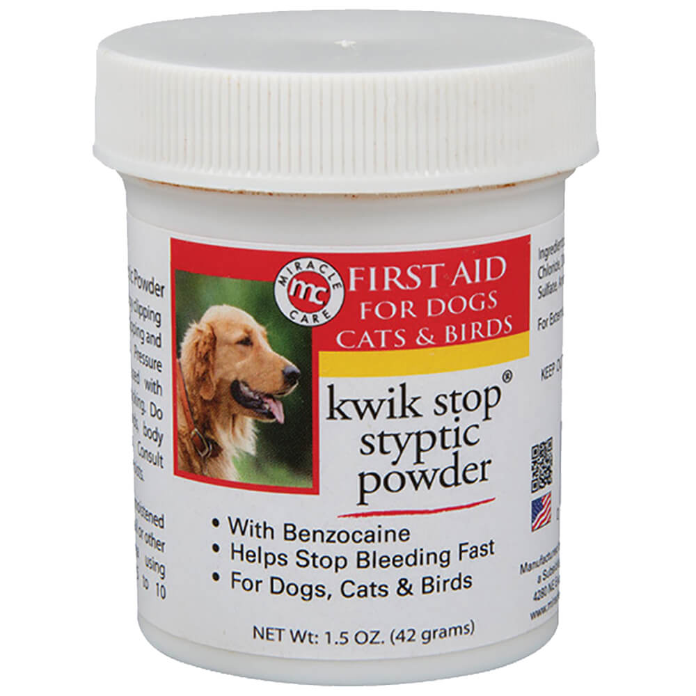 KwikStop Styptic Powder Lambert Vet Supply Dog, Cat, Horse, Kennel