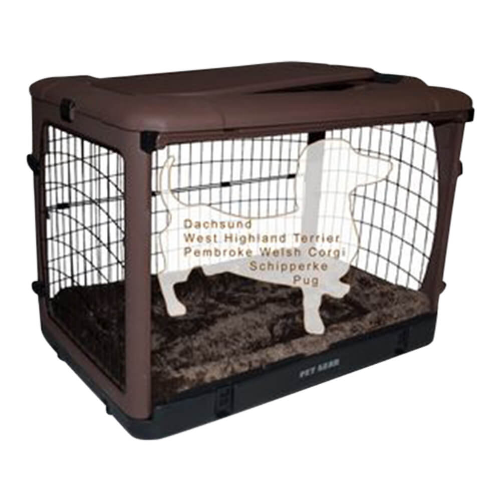 The Other Door Steel Crate with Plush Pad Pet Supplies 4 Less