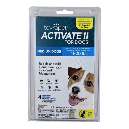 TevraPet Activate II for Dogs 4 doses