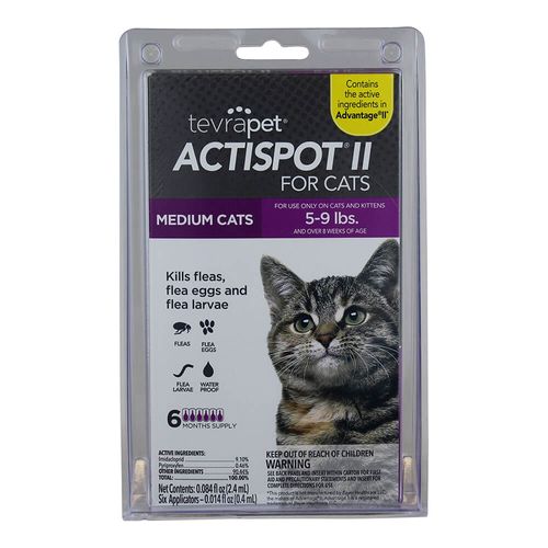 TevraPet Actispot II for Cats 6 doses