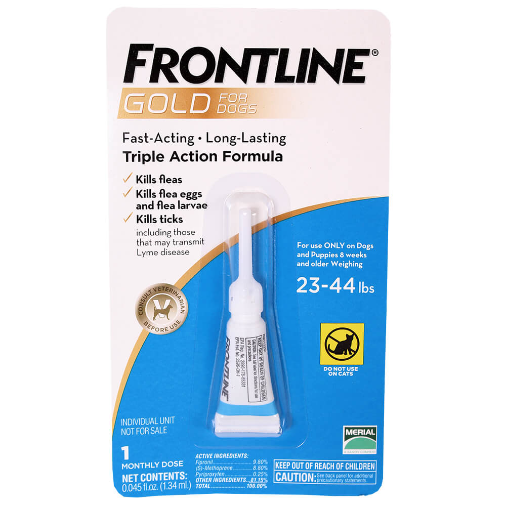 Frontline Gold for Dogs Single Dose Lambert Vet Supply Dog Cat Horse Kennel Vet Supplies