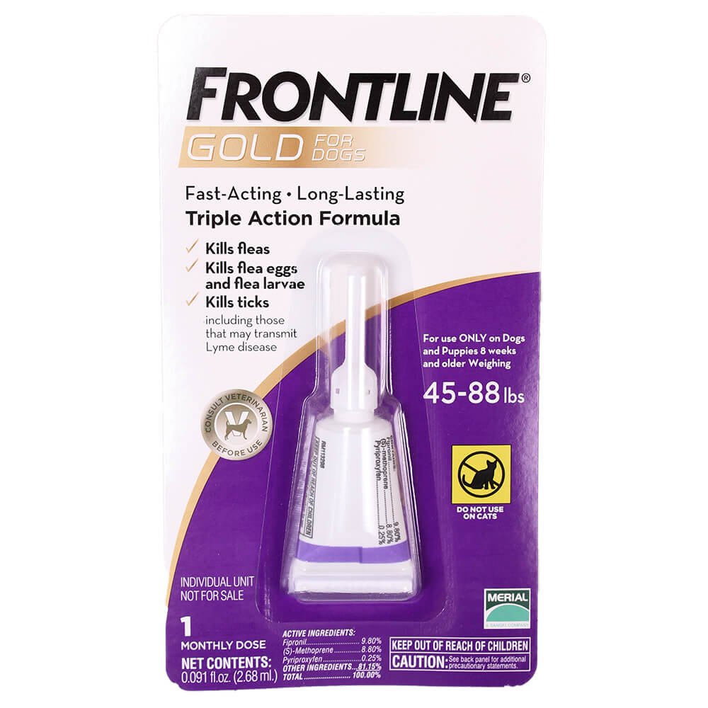 Frontline Gold for Dogs Single Dose Pet Supplies 4 Less