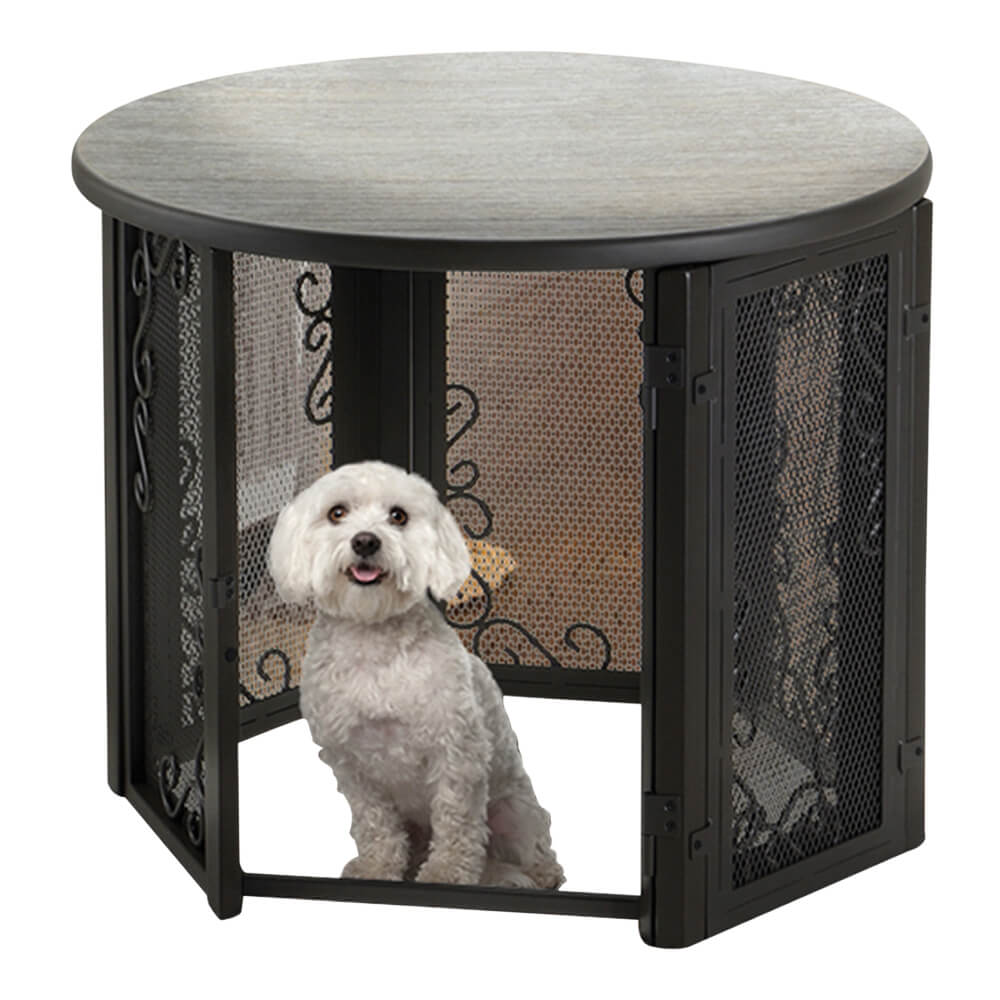 Richell Accent Table Pet Crate, Small to Medium Size - Pet Supplies 4 Less