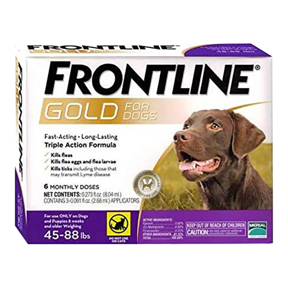 Frontline Gold for Dogs 6 Month Lambert Vet Supply Dog Cat Horse Kennel Vet Supplies