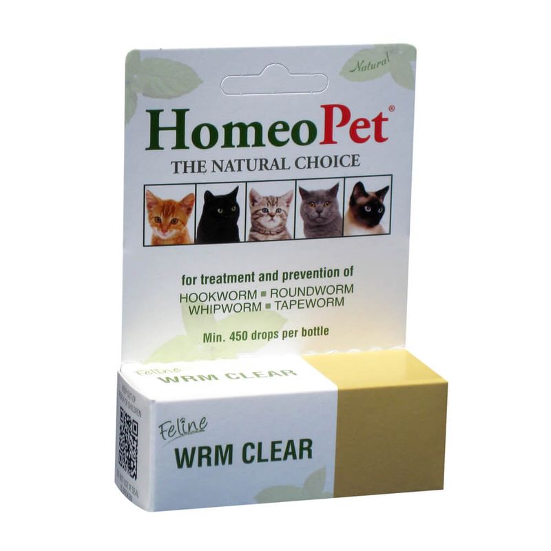 HomeoPet Feline Wrm Clear, Natural Kitten Wormer Lambert Vet Supply
