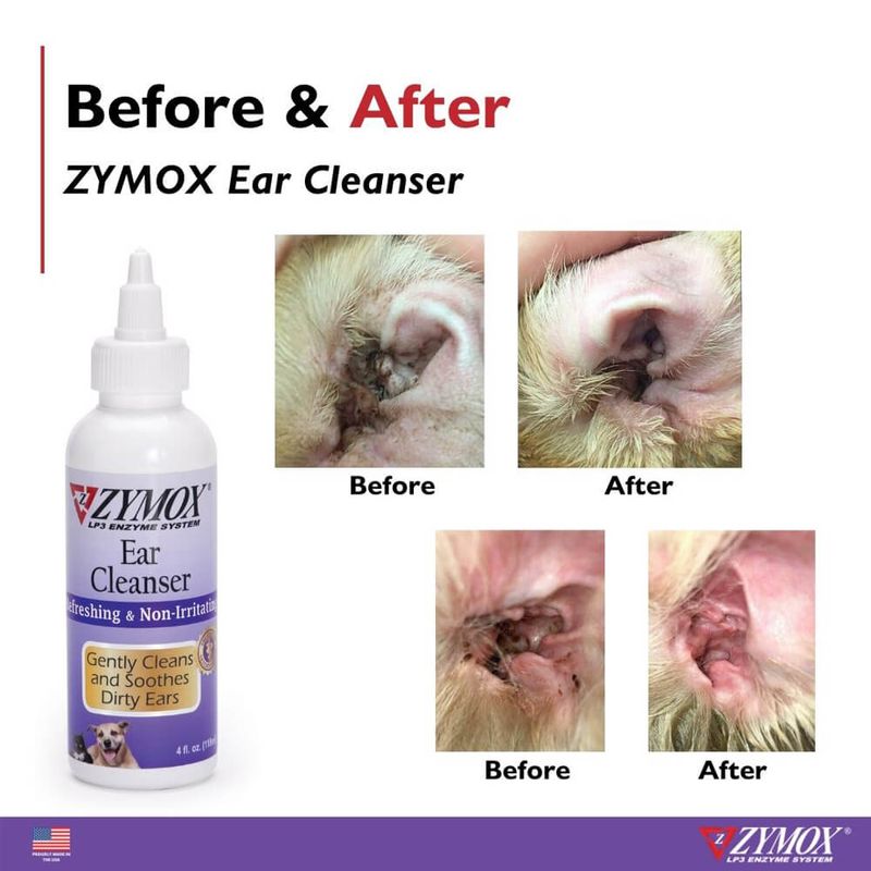 Zymox Ear Cleanser with BioActive Enzymes, 4 oz Bottle Lambert Vet
