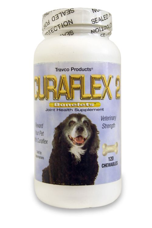 Nutramax Curaflex 2 Joint Health Supplement for Dogs 120 Chewable Tablets