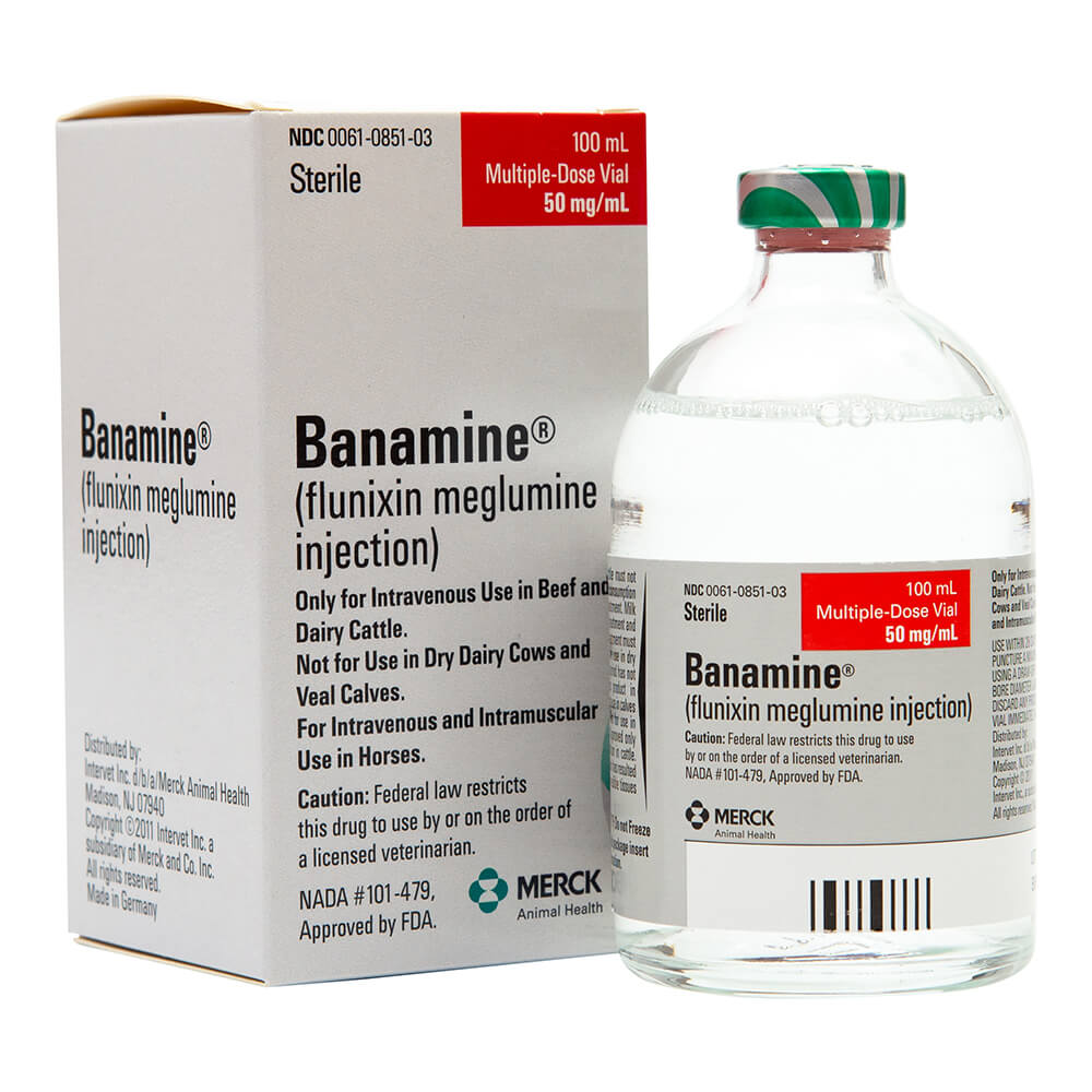 Banamine Injectable Solution for Horses and Cattle - Pet Supplies 4 Less