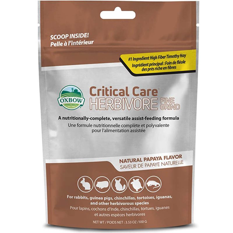 Critical Care Fine Grind Feeding Formula for Animals, 100g Lambert