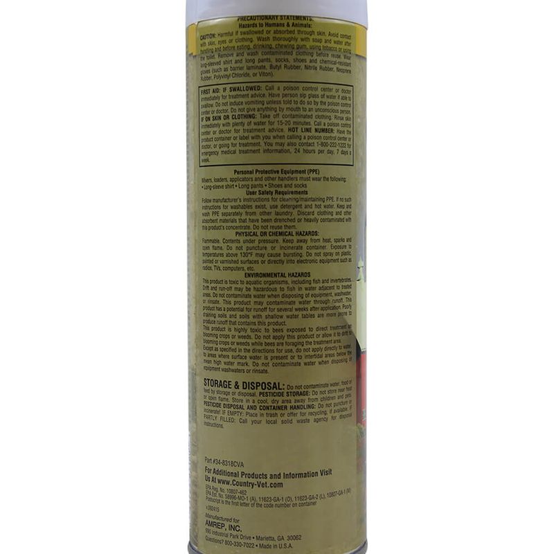 CV80D Farm and Dairy Fly Spray, Barn Fly Spray for Fly Control Lambert Vet Supply Dog, Cat