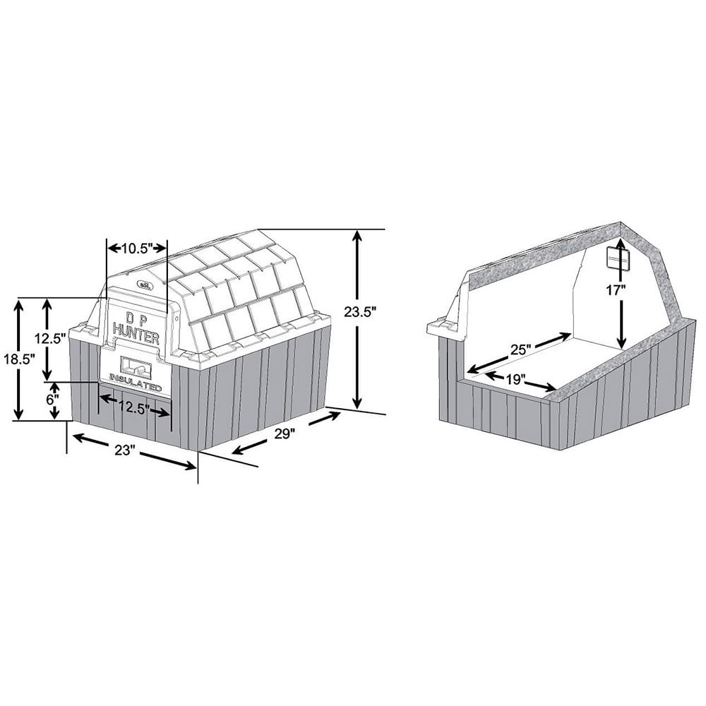 Dp hunter insulated dog house hotsell