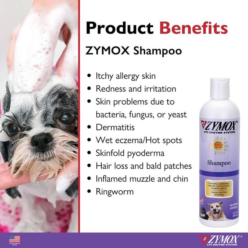 Zymox Shampoo with Vitamin D3, 12 oz Lambert Vet Supply Dog, Cat