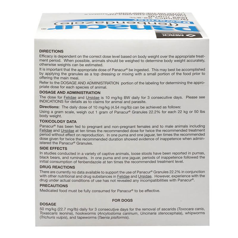 Panacur Granules 22.2, 1 lb Pet Pharmacy Lambert Vet Supply Dog