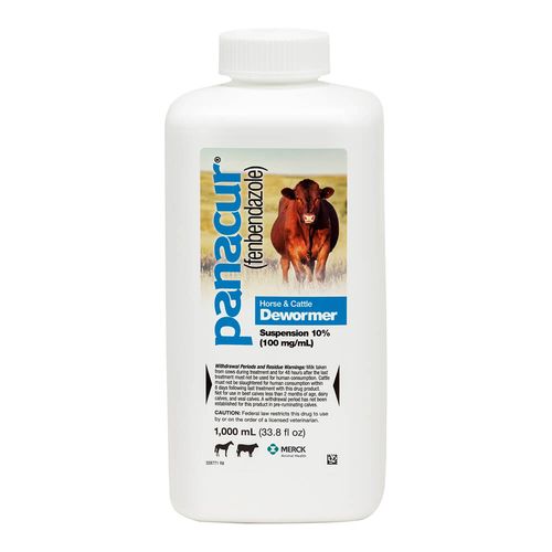 Panacur 10% Suspension Rx 1000 ml Horse & Cattle Dewormer