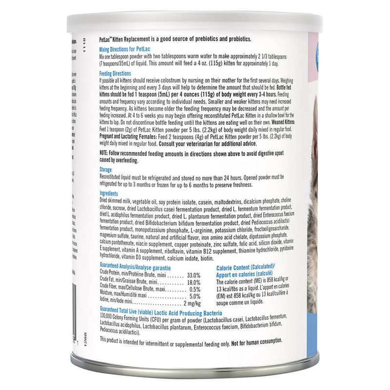 PetLac Kitten Milk Replacement Powder, 10.5 oz - Lambert Vet Supply