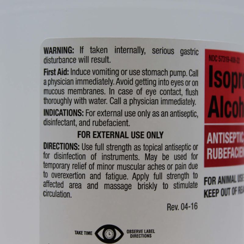 Phoenix Pharmaceuticals Isopropyl Alcohol 70 for Animal Use Lambert