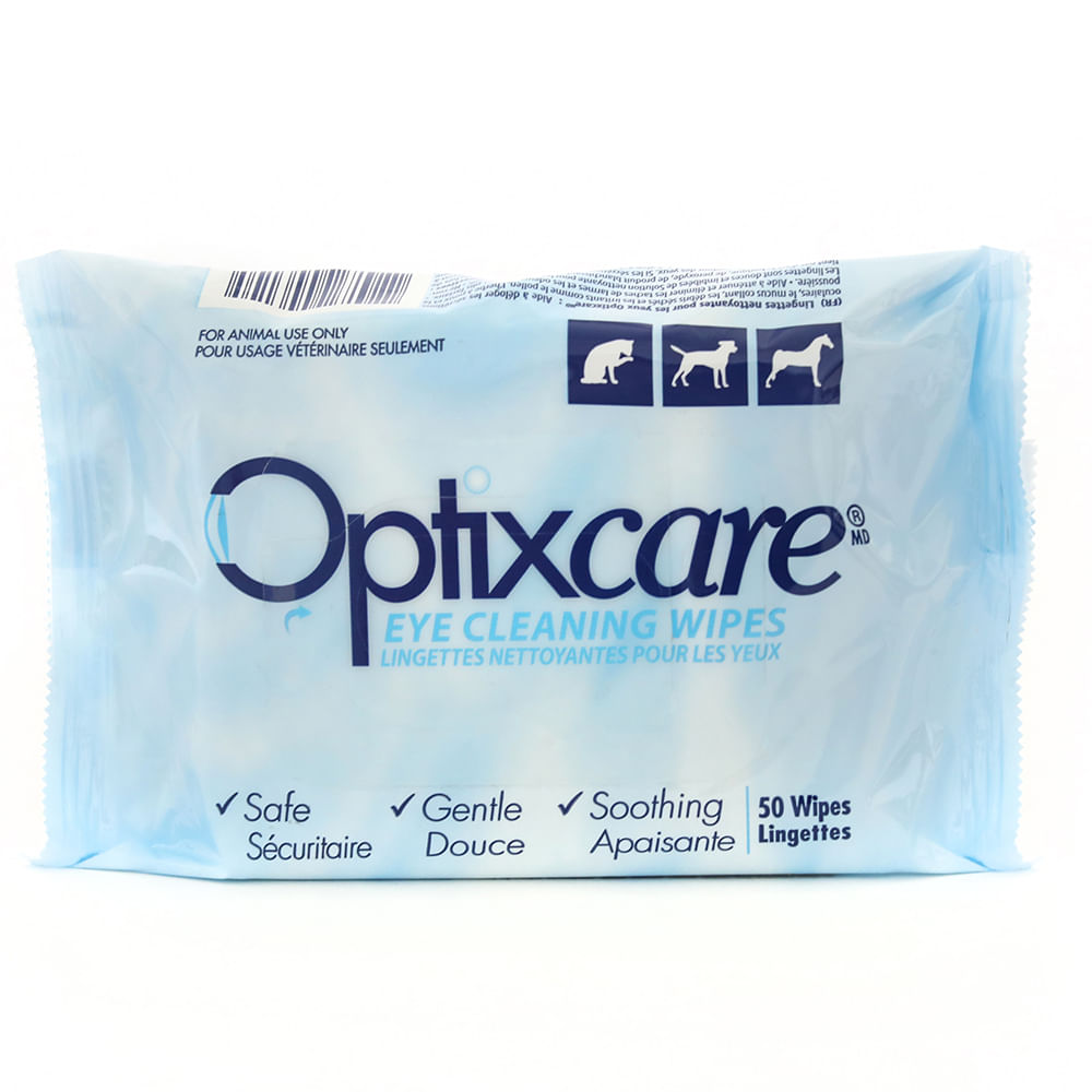 Optixcare Eye Cleaning Wipes for Animal Use Lambert Vet Supply Dog