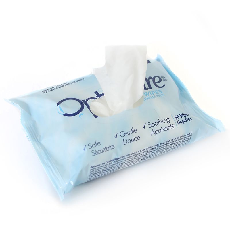 Optixcare Eye Cleaning Wipes for Animal Use Lambert Vet Supply Dog