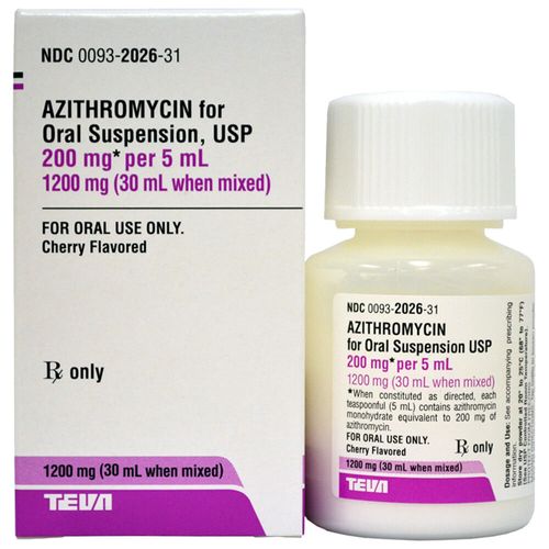 Azithromycin (Zithromax) Rx Suspension 200mg/5ml
