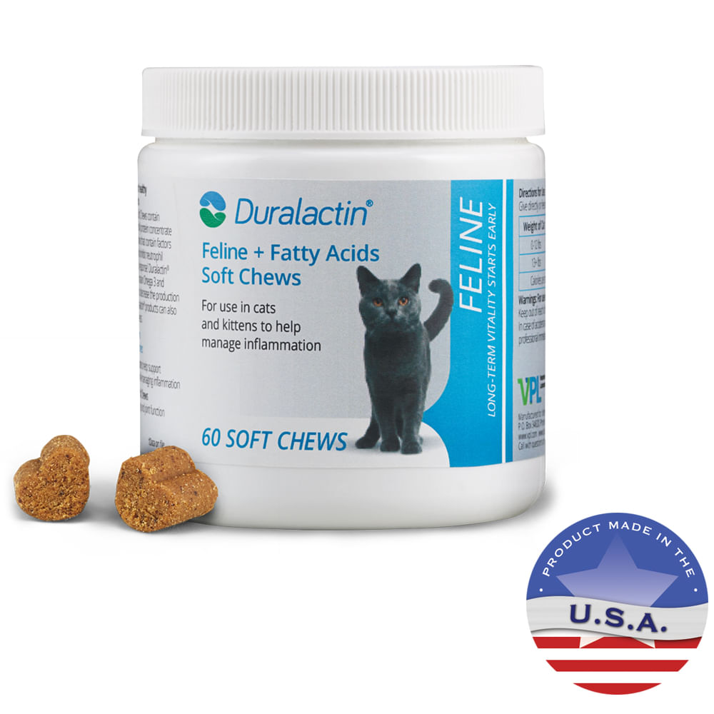 Duralactin Feline + Fatty Acids Soft Chews - Pet Supplies 4 Less