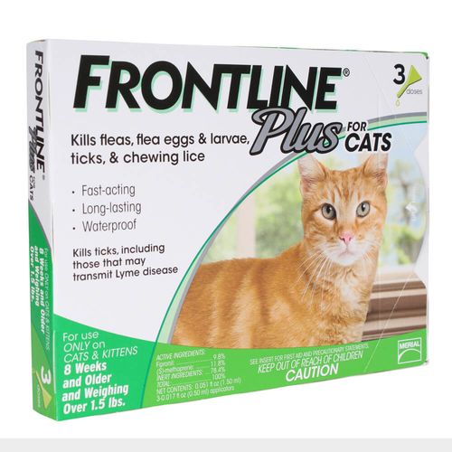 Frontline Plus Flea & Tick for Cats 3 Month