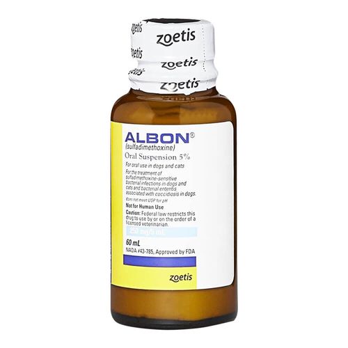 Albon Rx Oral Suspension 5% x 60 ml