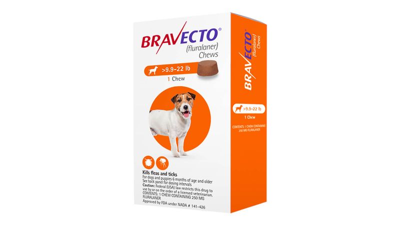 Bravecto Flea and Tick Chew for Dogs 9.9-22 lbs (4.5-10 kg