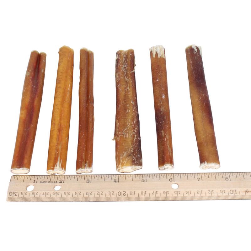 Bully Stick Dog Chews, All Natural Pizzle Chew, 6 pack Lambert Vet