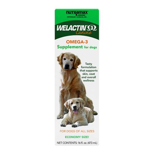 Welactin Canine Natural Omega-3 Supplement 16 fluid ounces