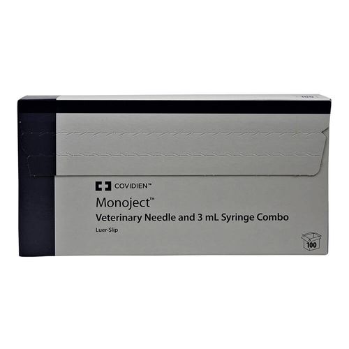 Monoject Syringes with Needles 3 cc LS with 22g x 3/4"