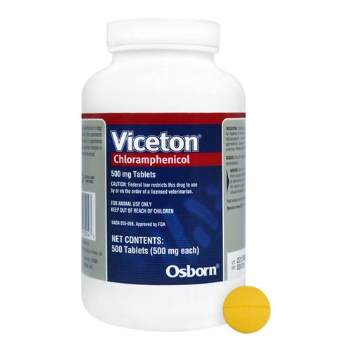 Rx Chloramphenicol (Viceton) 500 mg x 500 ct