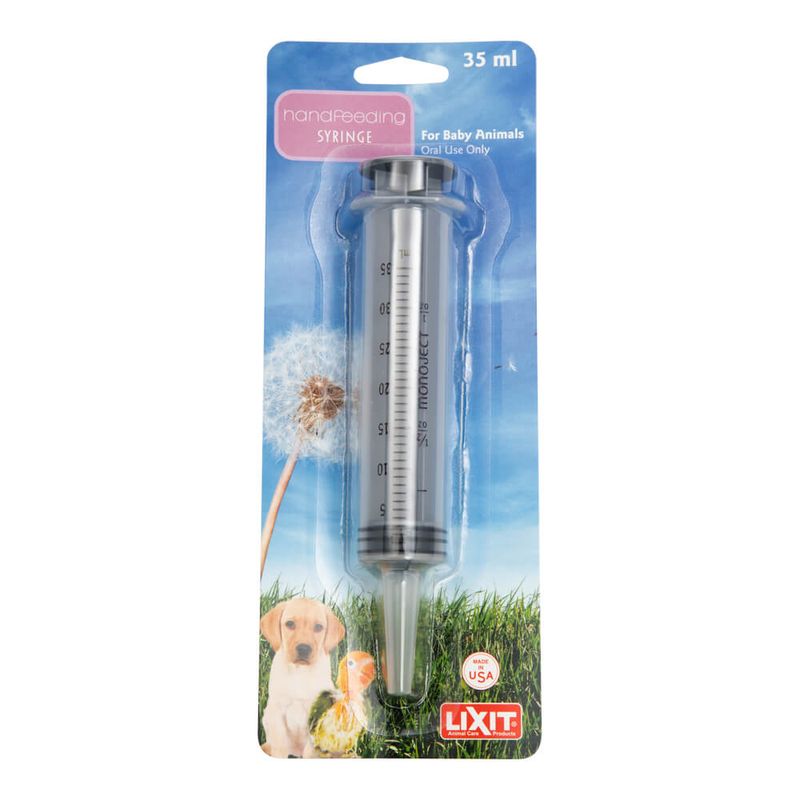 Lixit Hand Feeding Syringe, 35ml for Baby Animals Lambert Vet Supply