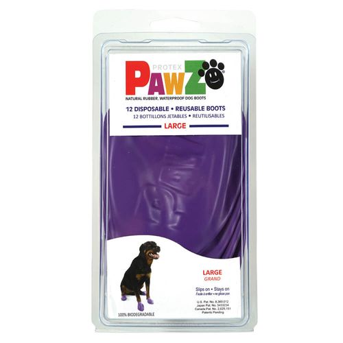 PAWZ Dog Boots Large (Purple)