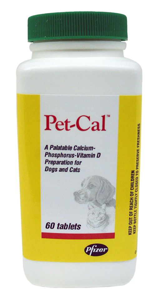 Pet Cal Supplement for Dogs and Cats 60 Tabs