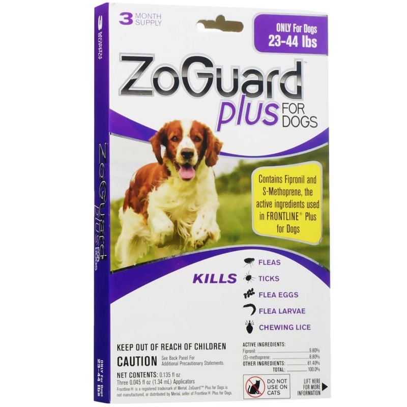 ZoGuard Plus for Dogs, 2344 lbs, 3 Month Lambert Vet Supply Dog