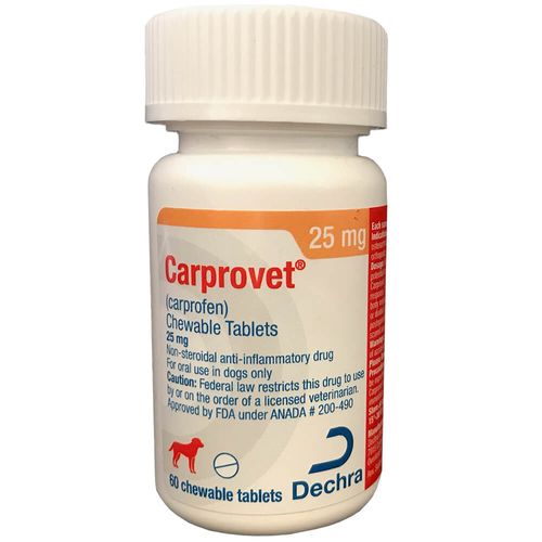 Rx Carprovet (Carprofen) - Rimadyl Generic Chewable Tab 25mg 60s