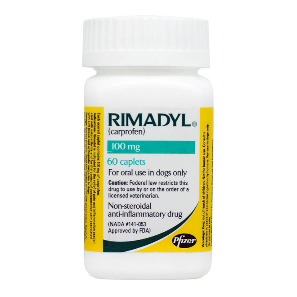 Rimadyl 100 mg x 60 Caplets for Dogs - Pet Supplies 4 Less