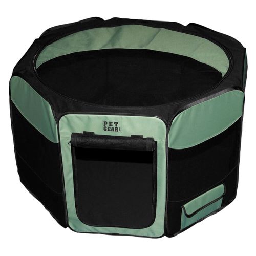 Octagon Pet Pen With Removable Top Sage Large