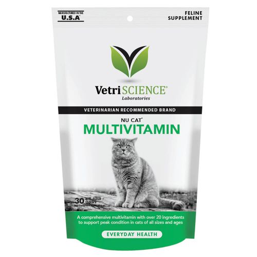 Nu Cat Multivitamin for Cats 30 Bite-Sized Chews