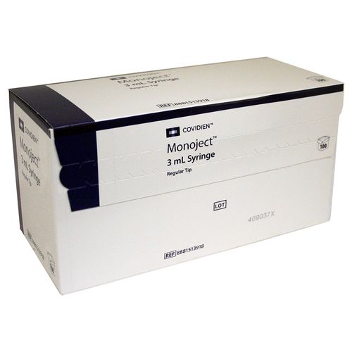 Rx Syringe 3cc LS Monoject 100 Count