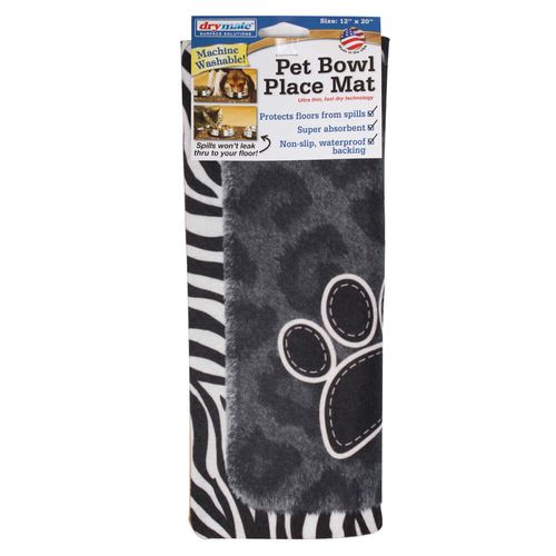 Drymate Pet Place Mat Leopard/Black