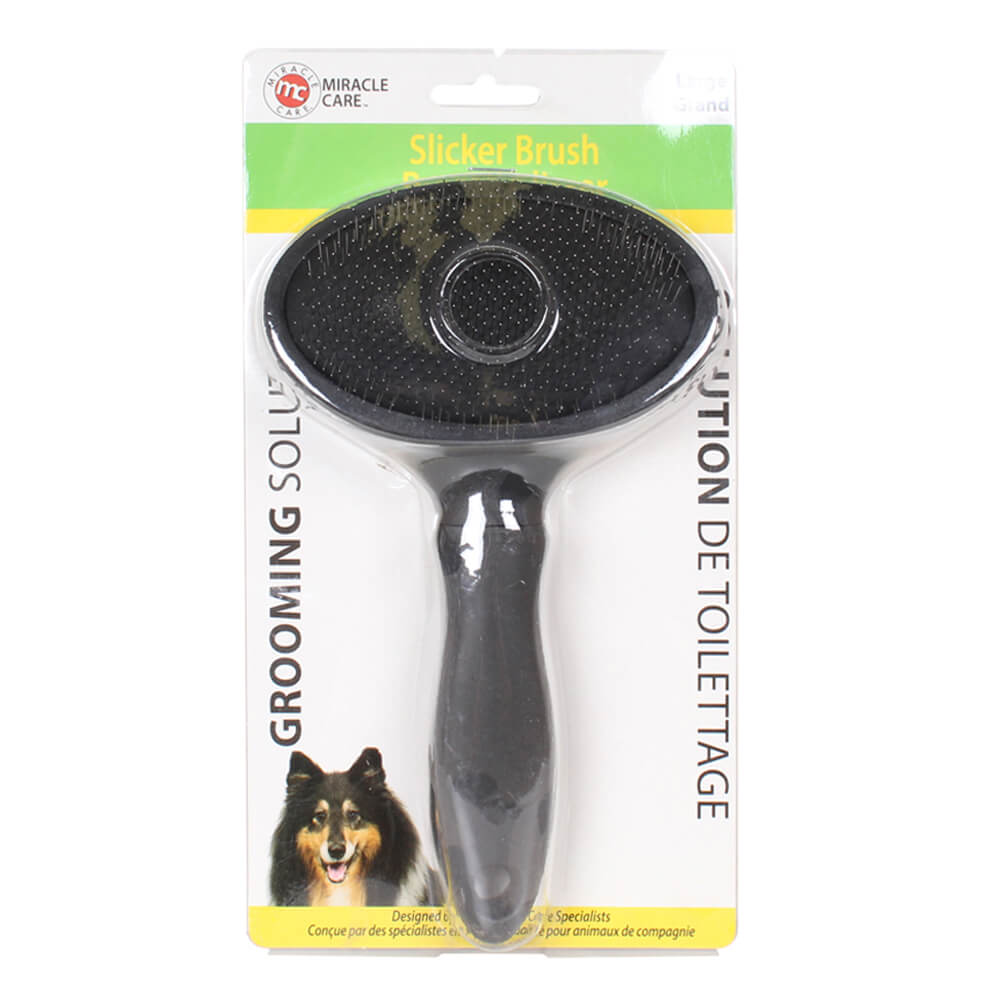 MiracleCare Slicker Brush for Grooming Large Dogs Lambert Vet Supply