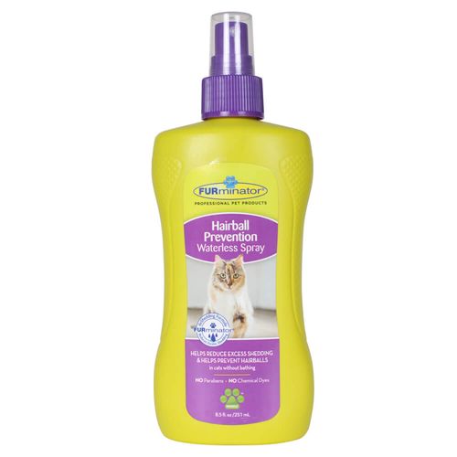 FURminator Hairball Prevention Waterless Spray for Cats 8.5 fl oz