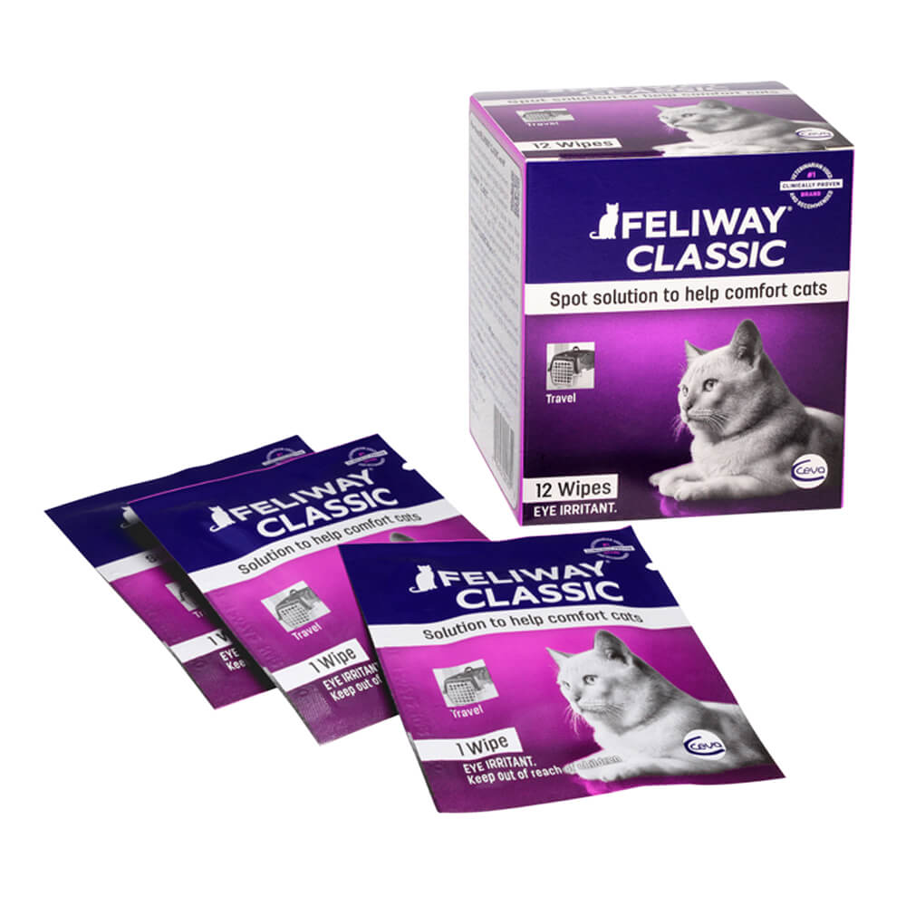 Feliway calming travel sales cat wipes