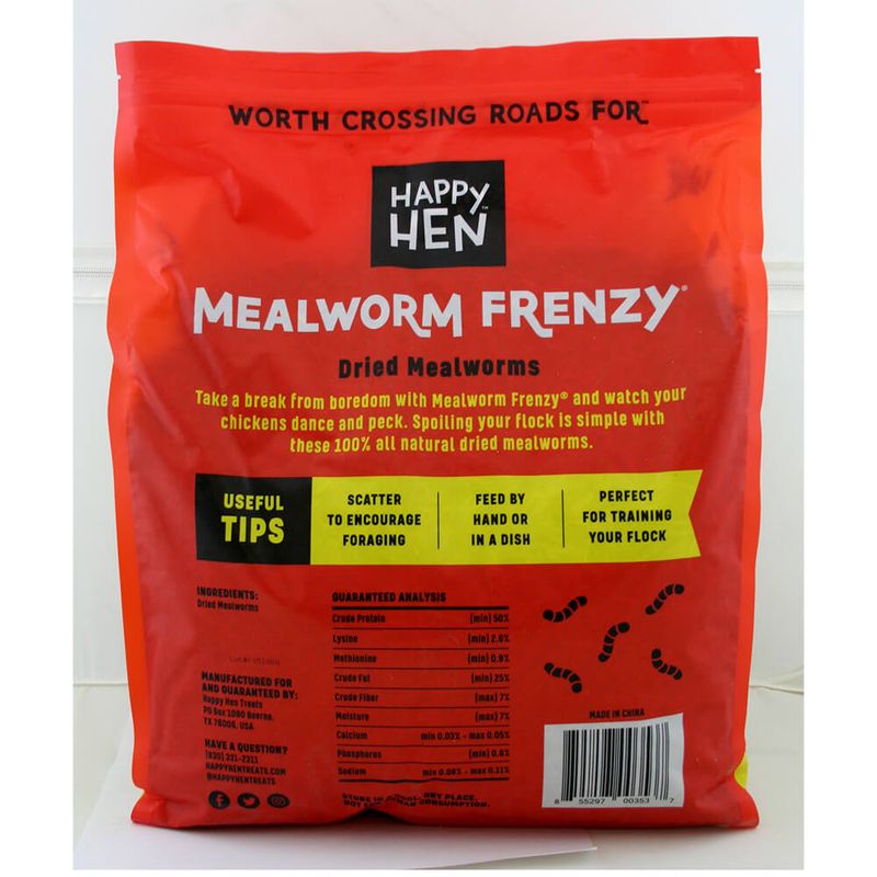 Happy Hen Treats MealWorm Frenzy, 5 lbs Lambert Vet Supply Dog, Cat, Horse, Kennel, & Vet