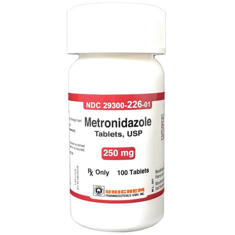 Rx Metronidazole Tab, 250 mg, 100 ct Lambert Vet Supply Dog, Cat