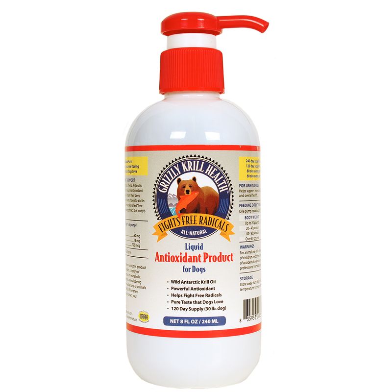 Grizzly Krill Health, Liquid Antioxidant, for Dogs, 8 oz Lambert Vet